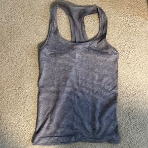Swiftly Tech Racerback Tank Top- Striped